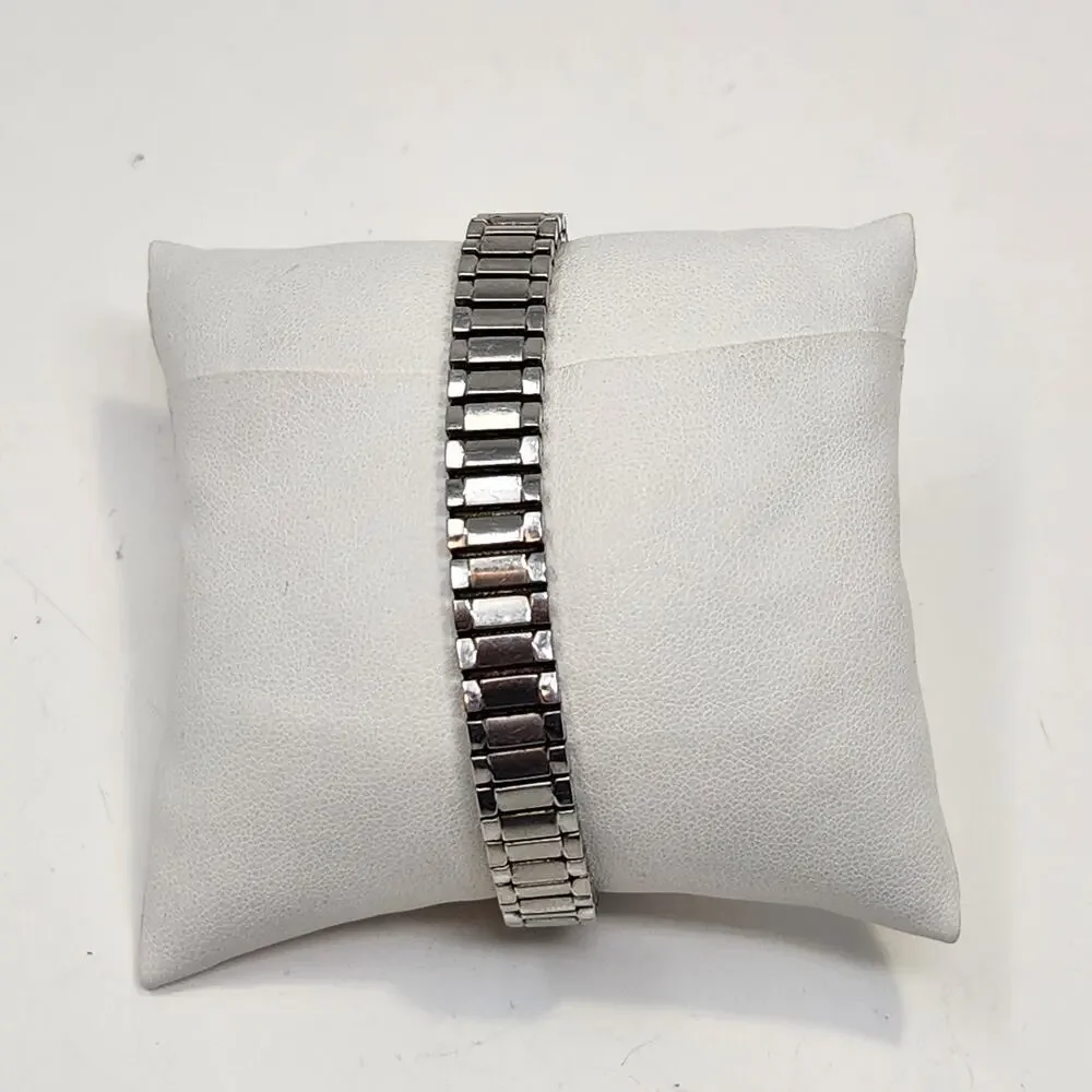 Timex Expedition Indiglo Ladies Watch Wristwatch Stretch Band Silver Gold Tone